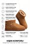 Warm, Water-Resistant Women's Winter-Spring Daily Use Short Mini Thin-Soled Boots with Fur Inside. - 7
