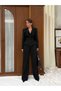 Crop Jacket, Lace Detailed Corset Blouse and Trousers 3-Piece Premium Set - 5
