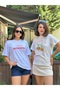 Ecru Clementia Text Printed Cotton T-Shirt - 5