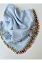 Handmade Edge Beaded Writing Cloth Yemeni Dowry Gift - 3