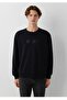 Logo Printed Loose Fit Crew Neck Men's Sweatshirt. - 2