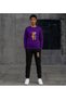 Unisex Winter Sweatshirt Two Threaded Tracksuit Set Oversize Casual Sportswear Robotic Bear Print - 2