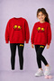 Children's Crew Neck Sweatshirt and Skinny Leggings Set – Winter Top and Bottom Set