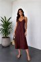 Women's Soft Modal V-Neck Thin Strap Casual Basic Long Dress