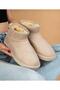 Warm and Water-Resistant Women's Autumn and Winter Daily Use Trendy Short Mini Thin-Soled Boots with Fur Inside - 6
