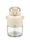 Kids Water Bottle with Cute Bear & Flower Design, Built-In Straw, Leak-Resistant Flip-Top Locking Lid, Transparent Body and Adjustable Shoulder Strap for School, Travel and Outdoor Activities - 720 ML