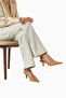 Bianka 60 Beige Raffia Women's Low Heel Slingback Pump - 2