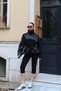 Women's Bsk High Collar Trench Coat with Back Windbreaker Detail - 4
