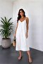 Women's Soft Modal V-Neck Thin Strap Casual Basic Long Dress - 4