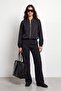 Zippered bomber jacket set