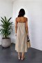 Women's Soft Modal V-Neck Thin Strap Casual Basic Long Dress - 2