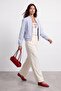 Pocketed Elastic Striped Jacket - 2