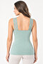 Women's Modal Cotton V-Neck Lace Detailed Wide Strap Undershirt Flexible Daily Undergarment - 4