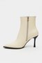 Marma Butter Yellow Matte Zipper Detail Pointed Toe Women's Heeled Boots - 9