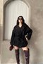 New Season Premium Quality Belted Double-Breasted Collar Midi Oversize Cashmere Coat - 6