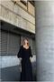 Satin Square Maxi Evening Dress Fabric Dress Collar - 3