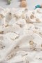 100% Cotton Multi-Purpose Boxed Premium Muslin Blanket Oeko-Tex Certified 100 X 100 cm (Cream Animal Kingdom) - 2