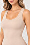 Women's 3-Piece Bamboo Elastane Wide Strap Basic Undershirt Set Flexible Daily Underwear - 7