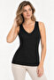 Women's Viscose Report V-Neck Wide Strap Athlete Flexible Daily Underwear - 4