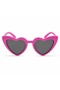 Pink Retro Heart Glasses 80S 90S Style Party Glasses