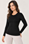 Women's 3-Piece Modal Cotton Crew Neck Long Sleeve Basic Undershirt Set Stretchy Casual Underwear - 5