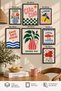 7-Piece Frame-Looking Modern Painting Set |   Retro & Pop Art |   Living Room, Office, Kitchen and Study Room Wall Decor