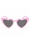 Pink Retro Heart Glasses 80S 90S Style Party Glasses - 2