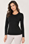 Women's 3-Piece Modal Cotton Crew Neck Long Sleeve Basic Undershirt Set Stretchy Casual Underwear - 4