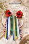 Ukrainian Inspired 2-Piece Children's Hair Clips – Floral Long Ribbon Hair Accessory for Girls - 3