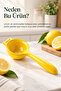 Yellow Manual Lemon Squeezer – Practical Citrus Juicer with Ergonomic Handle - 5