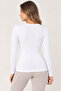 Women's Modal Cotton Crew Neck Long Sleeve Basic Undershirt Stretchy Casual Undergarment - 3