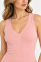 Women's 2-Piece Viscose Report V-Neck Wide Strap Athlete Set Flexible Daily Underwear - 8