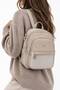 Women's Zipper Detailed Shoulder and Backpack Bag - 2