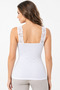 Women's 2-Piece Modal Cotton V-Neck Lace Detailed Wide Strap Undershirt Set Flexible Daily Underwear - 3