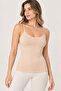 Women's 2-Piece Bamboo Elastane Thin Strap Basic Undershirt Set Flexible Daily Underwear - 7