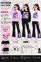 Girl's Printed Sweatshirt and Spanish-Cut Leggings Set 100% Cotton - 2
