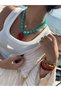 New Season Zr Red Shrimp Sea Themed Turquoise Design Necklace