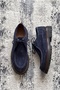 Tocota Genuine Leather Contrast Stitched Double Color Thick Sole Men's Shoes - 6