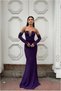 Crepe V Fish Evening Dress Fabric Dress Collar Cut - 2