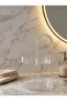 Clear Acrylic Makeup Organizer - Countertop Vanity Storage Tray for Cosmetics, Skincare & Perfume - 30cm Bathroom Beauty Display Shelf - 2