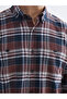 Regular Fit Plaid Gabardine Men's Shirt - 3