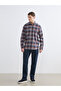 Regular Fit Plaid Gabardine Men's Shirt - 2