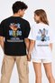 Mondschein Lover Combination 2-Piece Oversize Unisex Back-Printed Couple T-Shirt Set