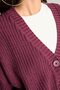 Regular Fit V-Neck Basic Plain Button Closure Knitwear Cardigan U2052Az26Wn - 5