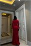 Heart Maxi Detailed Evening Dress Stone Dress Collar - 4