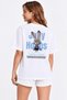 Mondschein Lover Combination 2-Piece Oversize Unisex Back-Printed Couple T-Shirt Set - 3