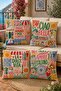 More Amore Per Favore Patterned 4-Piece Throw Pillow Cover Set