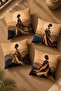 Sun Defying Woman Patterned 4-Piece Throw Pillow Cover Set - 2