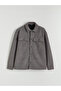 Vizyon New Season Comfortable Fit Long Sleeve Velvet Men's Shirt Jacket - 5