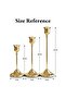 3-Piece Gold Candlestick Holder, Different Sizes for Wedding Centerpiece - 5